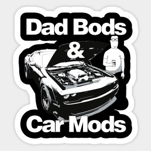 Dad Bods & Car Mods SRT Challenger Muscle Car Father's Day USA Sticker